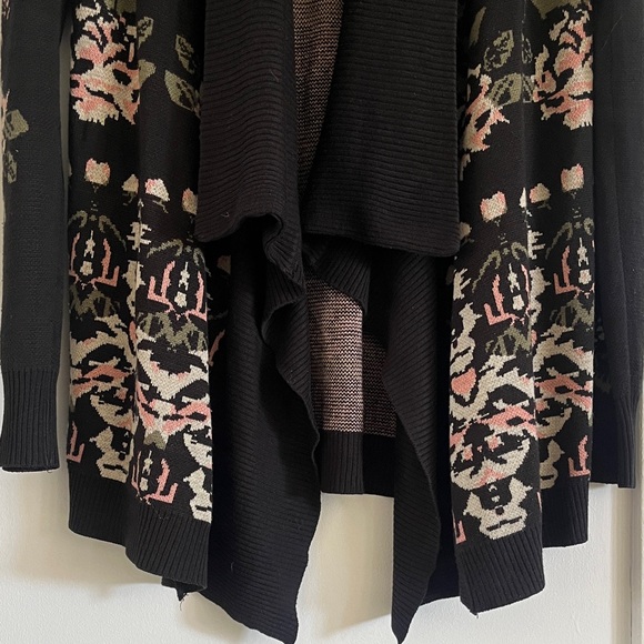 Urban Outfitters Staring at Stars Floral Cardigan Open Front Boho Sweater S - Picture 3 of 8